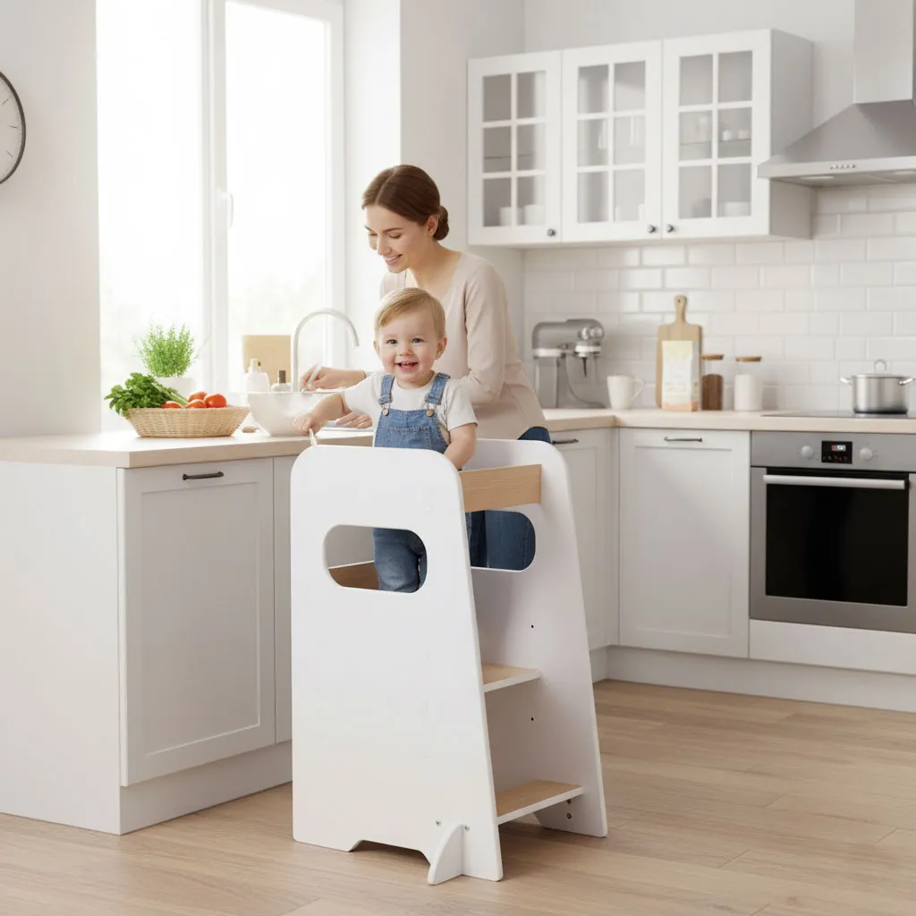 Tanulótorony, ECOTOYS FH-KF230092, konyhai segítő – 2. kép