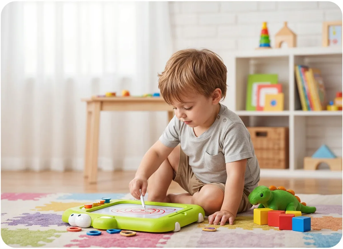 Mágneses rajztábla, Ricokids RK-823, zöld – 10. kép
