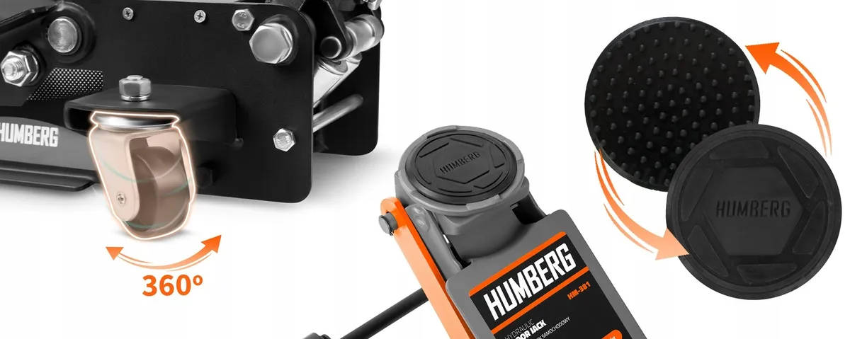 Hidraulikus emelő, Humberg HM-381, fekete/narancssárga – 6. kép Hidraulikus emelő, Humberg HM-381, fekete/narancssárga – 6. kép