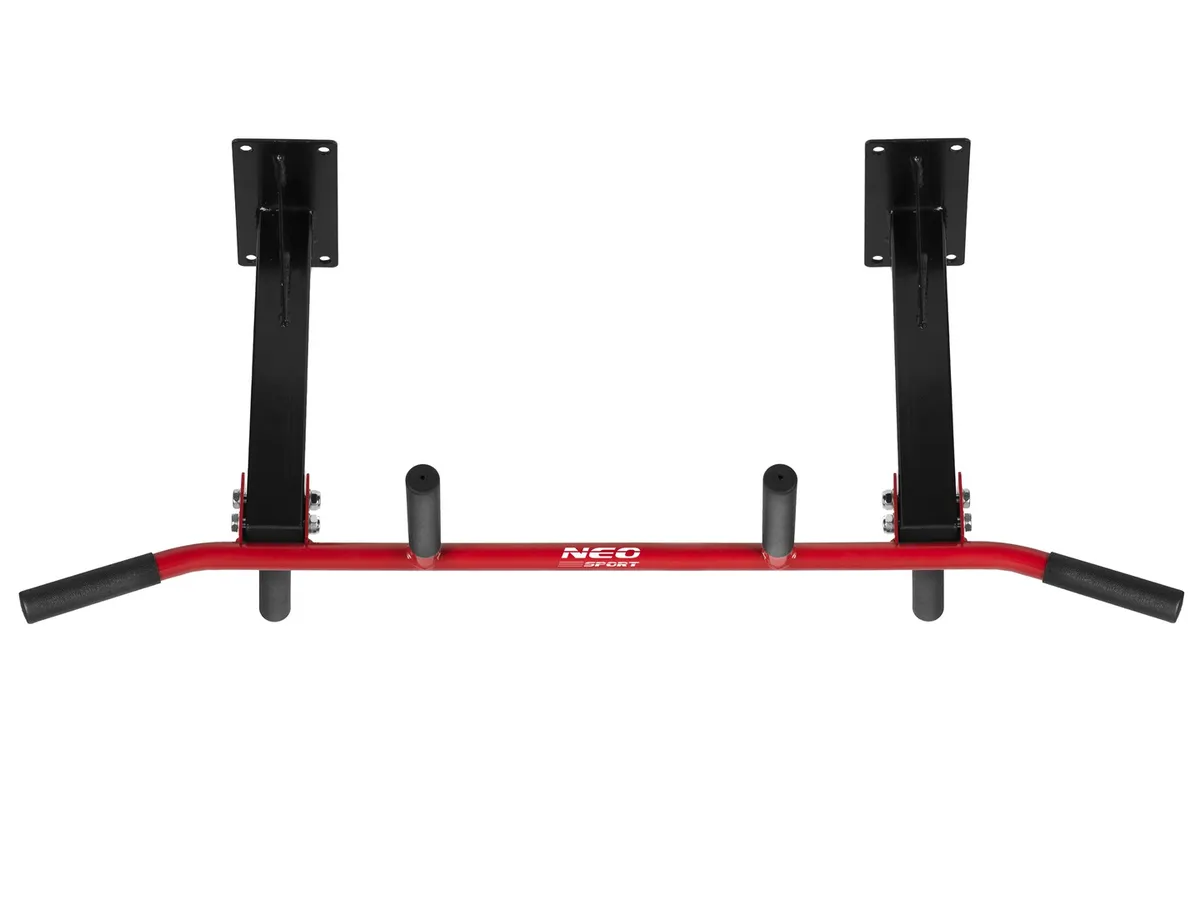 Húzódzkodó rúd, Neo-Sport NS-317, fekete/piros – 10. kép