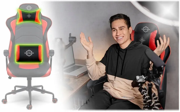 Gamer szék, Sofotel Katarina, piros – 5. kép Gamer szék, Sofotel Katarina, piros – 5. kép