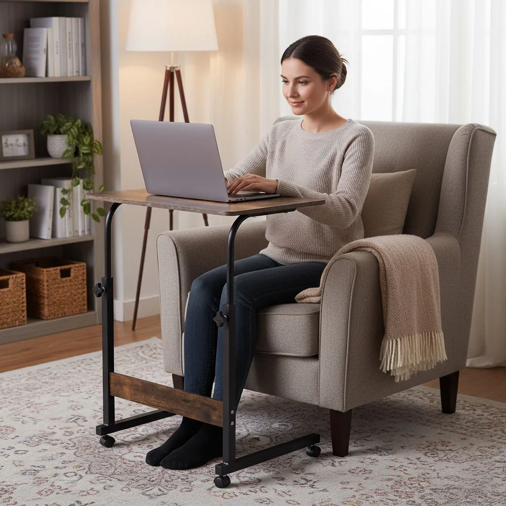 Laptopasztal, ModernHome TH-LD-7-16, antik dió – 2. kép Laptopasztal, ModernHome TH-LD-7-16, antik dió – 2. kép
