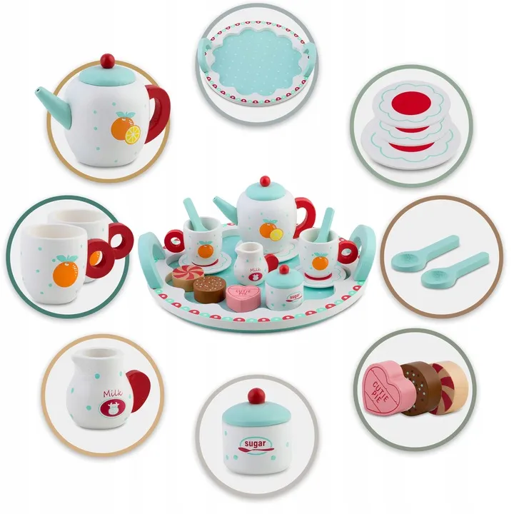 Fa teáskészlet, Ricokids RK-869, fa – 5. kép Fa teáskészlet, Ricokids RK-869, fa – 5. kép