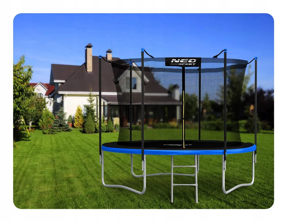 Kerti trambulin, Neo-Sport, fekete/kék – 8. kép Kerti trambulin, Neo-Sport, fekete/kék – 8. kép
