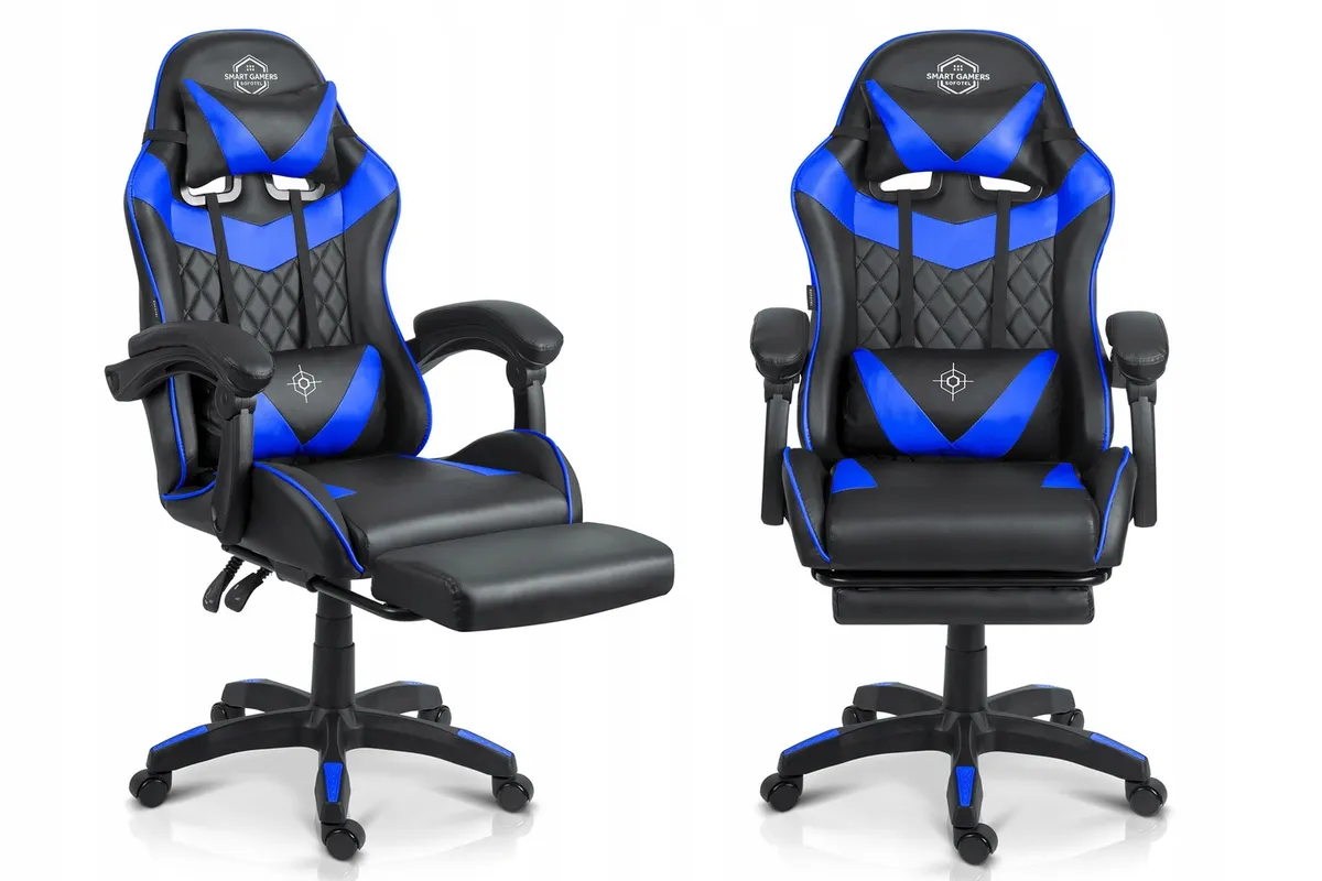 Gamer szék, Sofotel Draknor II, fekete-kék – 2. kép Gamer szék, Sofotel Draknor II, fekete-kék – 2. kép