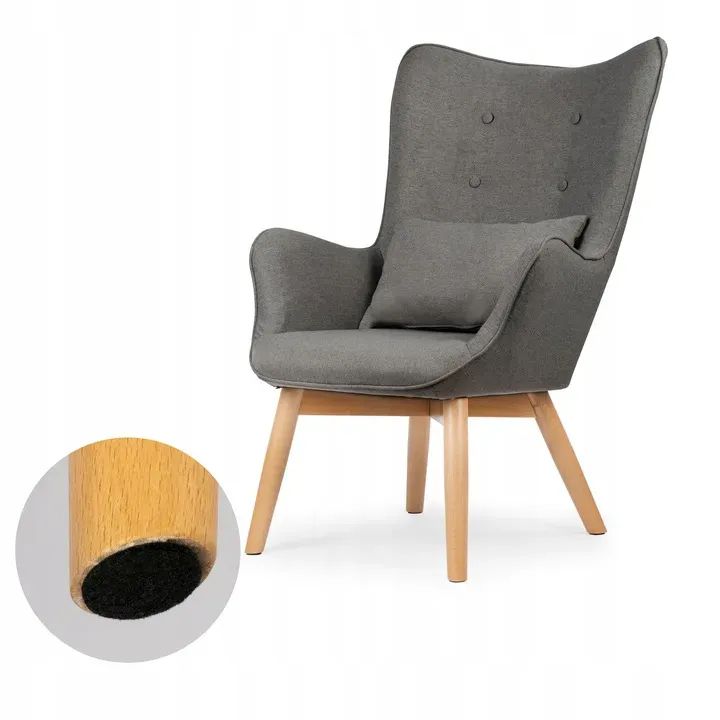 Lábtartós fotel, Sofotel Norse, szürke – 4. kép