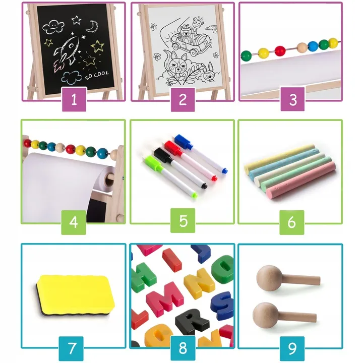 Mágneses rajztábla, Ricokids, 80 x 40 x 28 cm – 6. kép Mágneses rajztábla, Ricokids, 80 x 40 x 28 cm – 6. kép