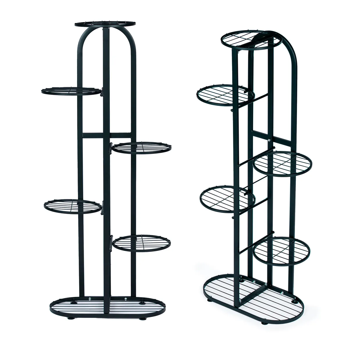 Virágtartó állvány, ModernHome PJJPS0014, fekete – 1. kép