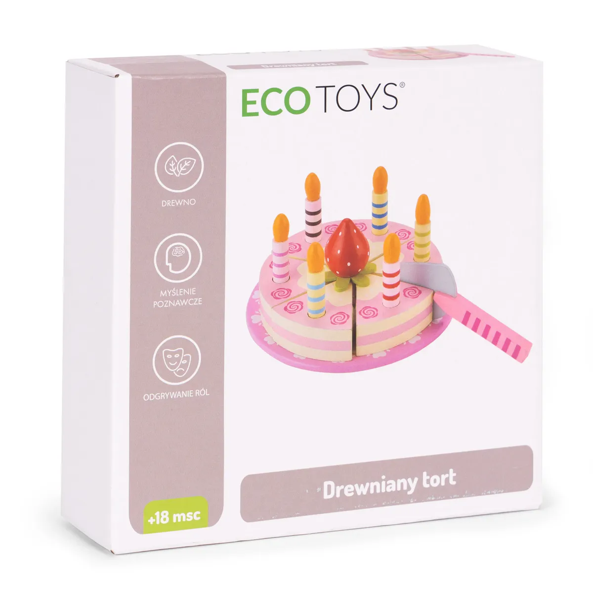 Játék élelmiszerkészlet, ECOTOYS TL10032, tortával – 4. kép