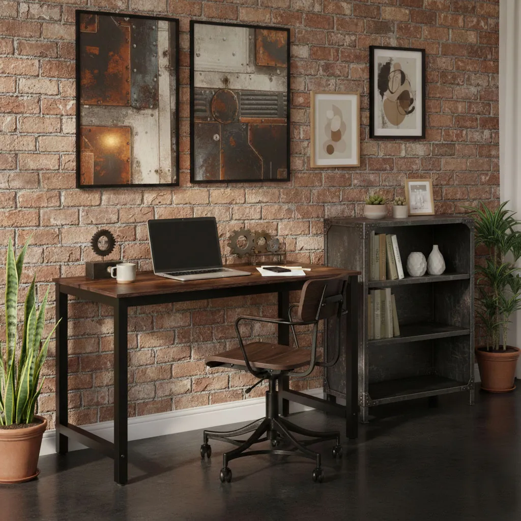Íróasztal, ModernHome TH-RD-7-16, antik dió – 2. kép