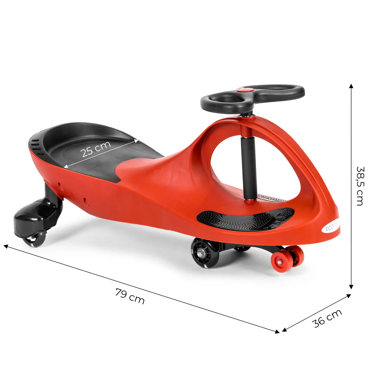 Wiggle autó, ECOTOYS YM-SW-1, piros – 5. kép