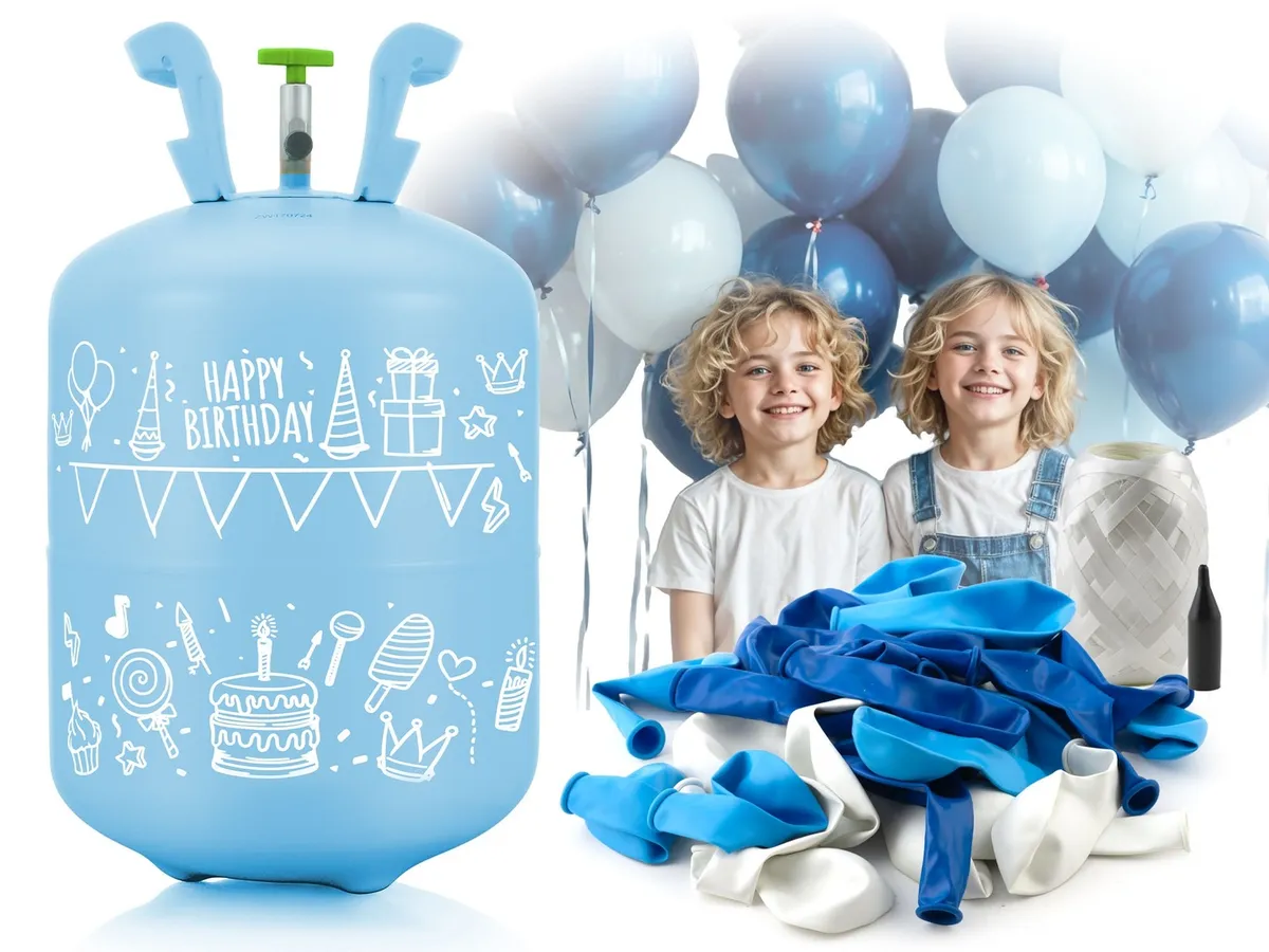 Hélium 30 db lufi felfújásához, Ricokids, kék – 2. kép Hélium 30 db lufi felfújásához, Ricokids, kék – 2. kép