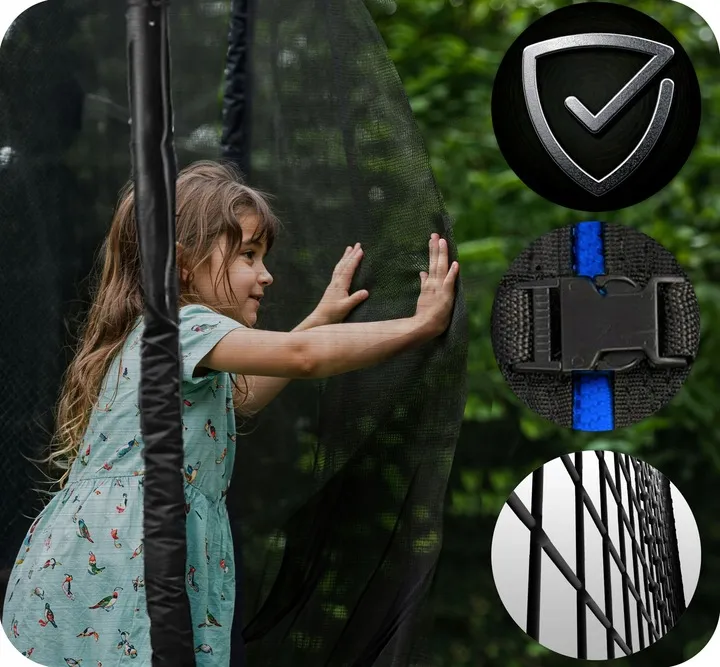 Kerti trambulin, Neo-Sport, fekete/kék – 5. kép Kerti trambulin, Neo-Sport, fekete/kék – 5. kép
