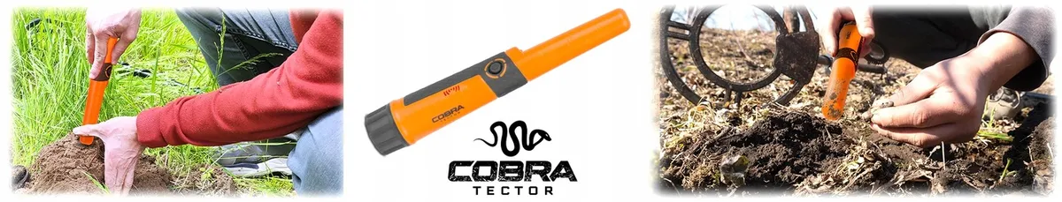 Fémdetektor, Cobra Tector CT-1076, narancssárga – 1. kép Cobra Tector CT-1076 fémdetektor