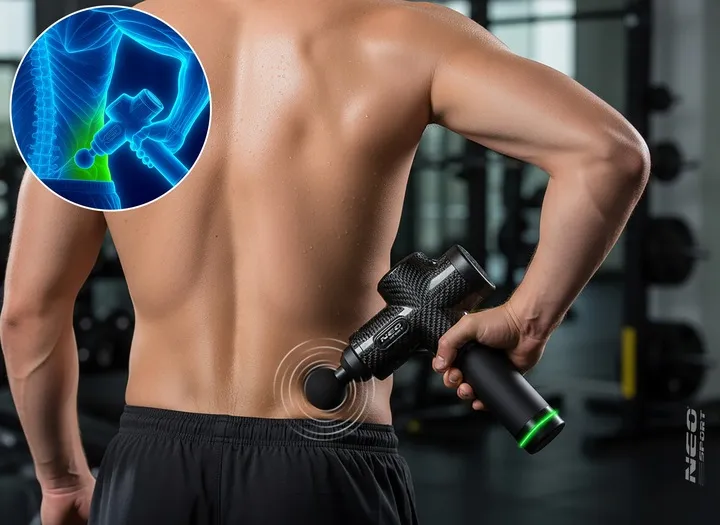 Masszázspisztoly, Neo-Sport NS-503, fekete – 13. kép