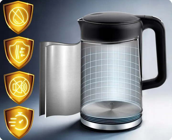 Vízforraló, Berdsen BD-712, 1700 ml – 6. kép Vízforraló, Berdsen BD-712, 1700 ml – 6. kép
