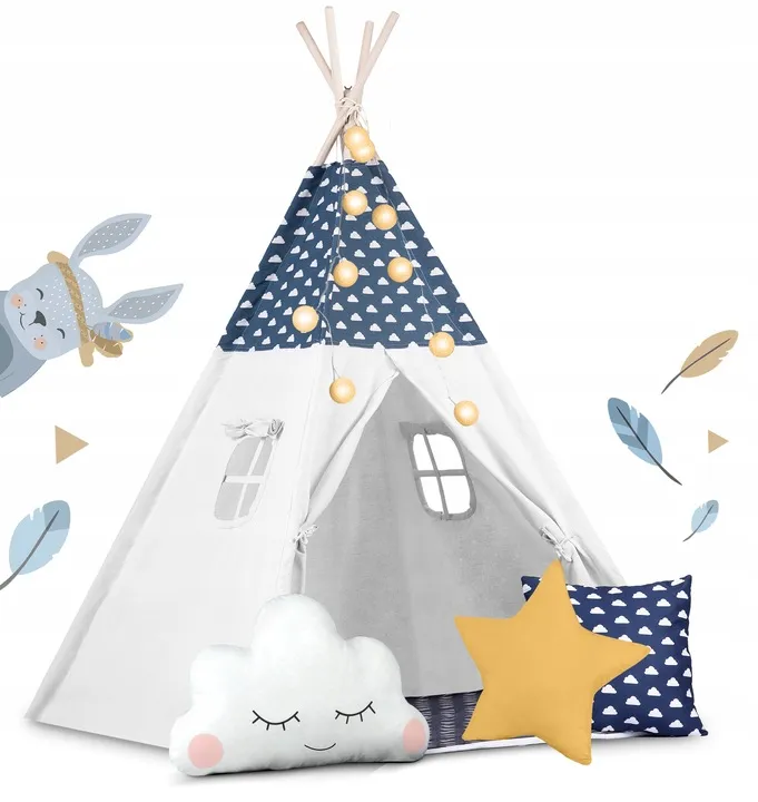 Gyereksátor, Nukido Tipi, fényfüzérrel – 2. kép