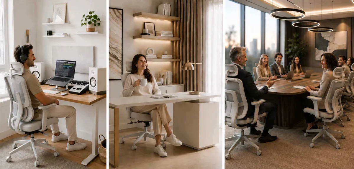 Irodai szék, Sofotel Talin, világosszürke – 15. kép