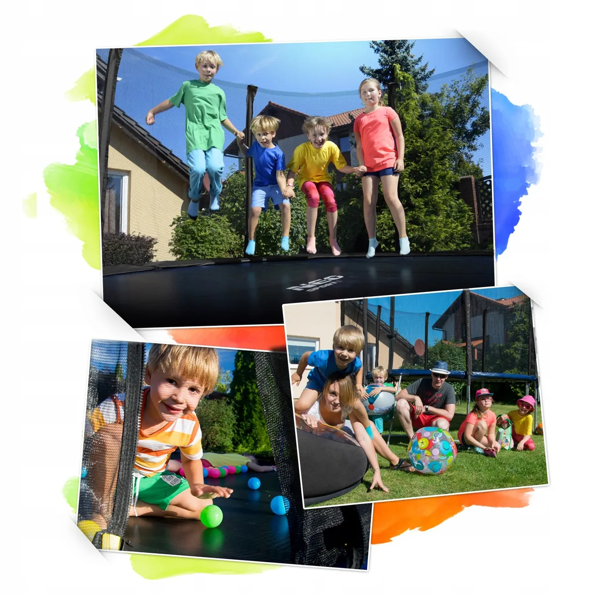Kerti trambulin, Neo-Sport, fekete/kék – 6. kép Kerti trambulin, Neo-Sport, fekete/kék – 6. kép