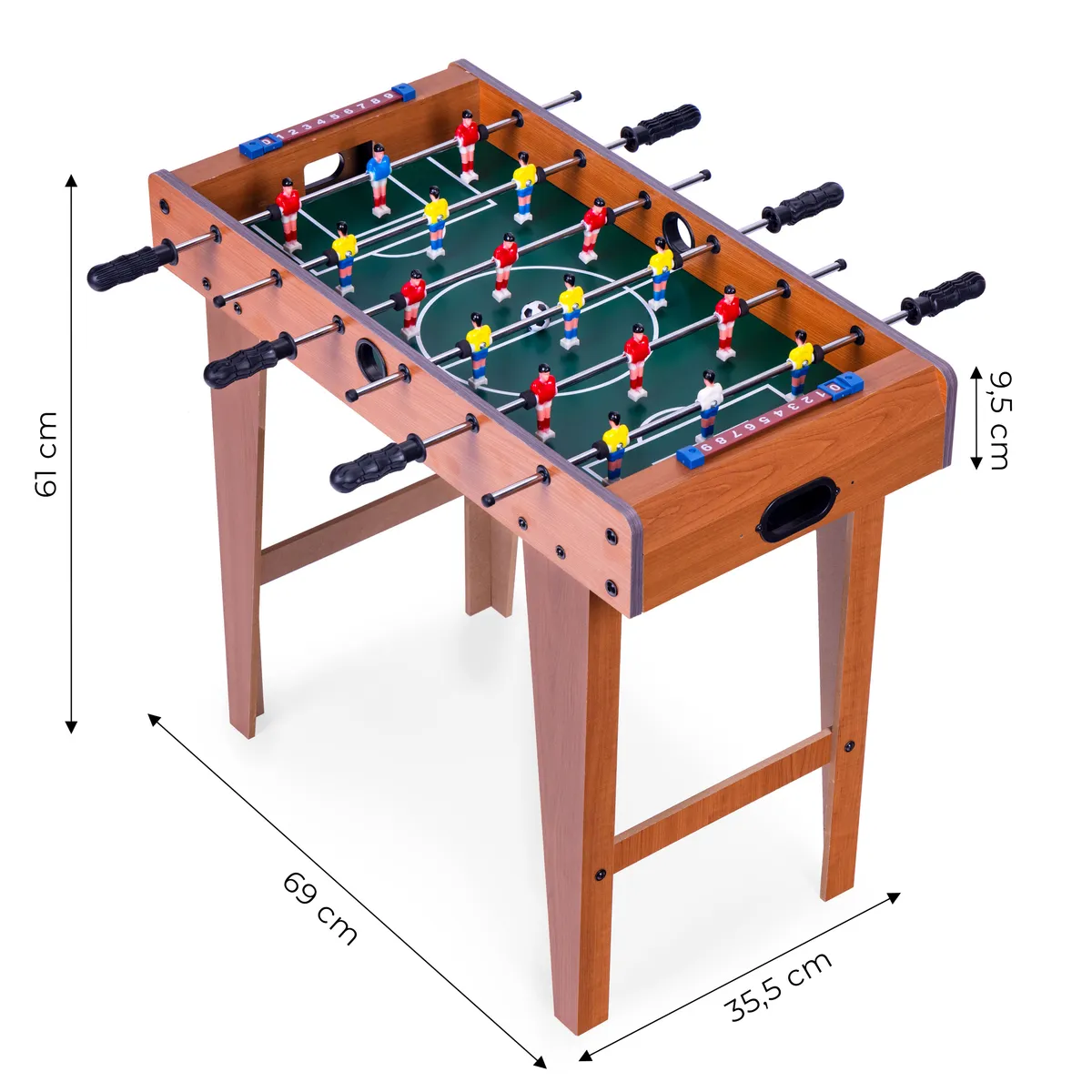 Csocsóasztal, ECOTOYS HM237400, zöld/fa – 5. kép Csocsóasztal, ECOTOYS HM237400, zöld/fa – 5. kép