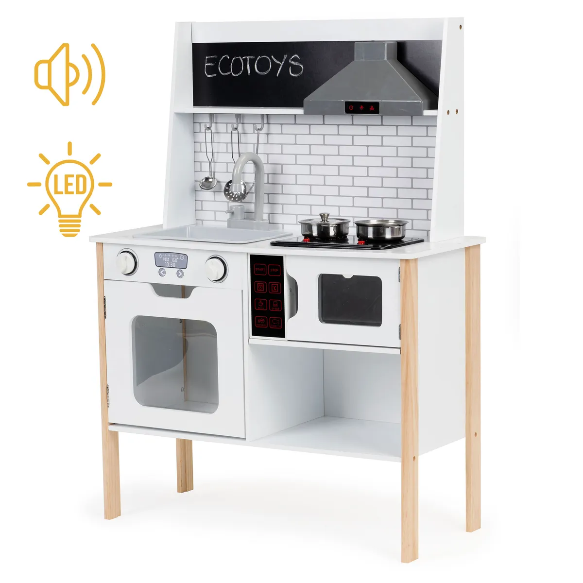 Játékkonyha, ECOTOYS PLK537, fa – 1. kép