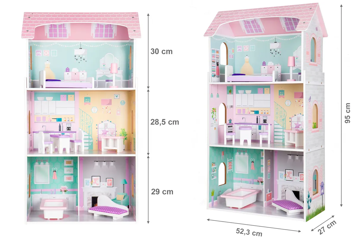 Fa babaház, ECOTOYS 4121, Jagodowa rezidencia – 7. kép Fa babaház, ECOTOYS 4121, Jagodowa rezidencia – 7. kép