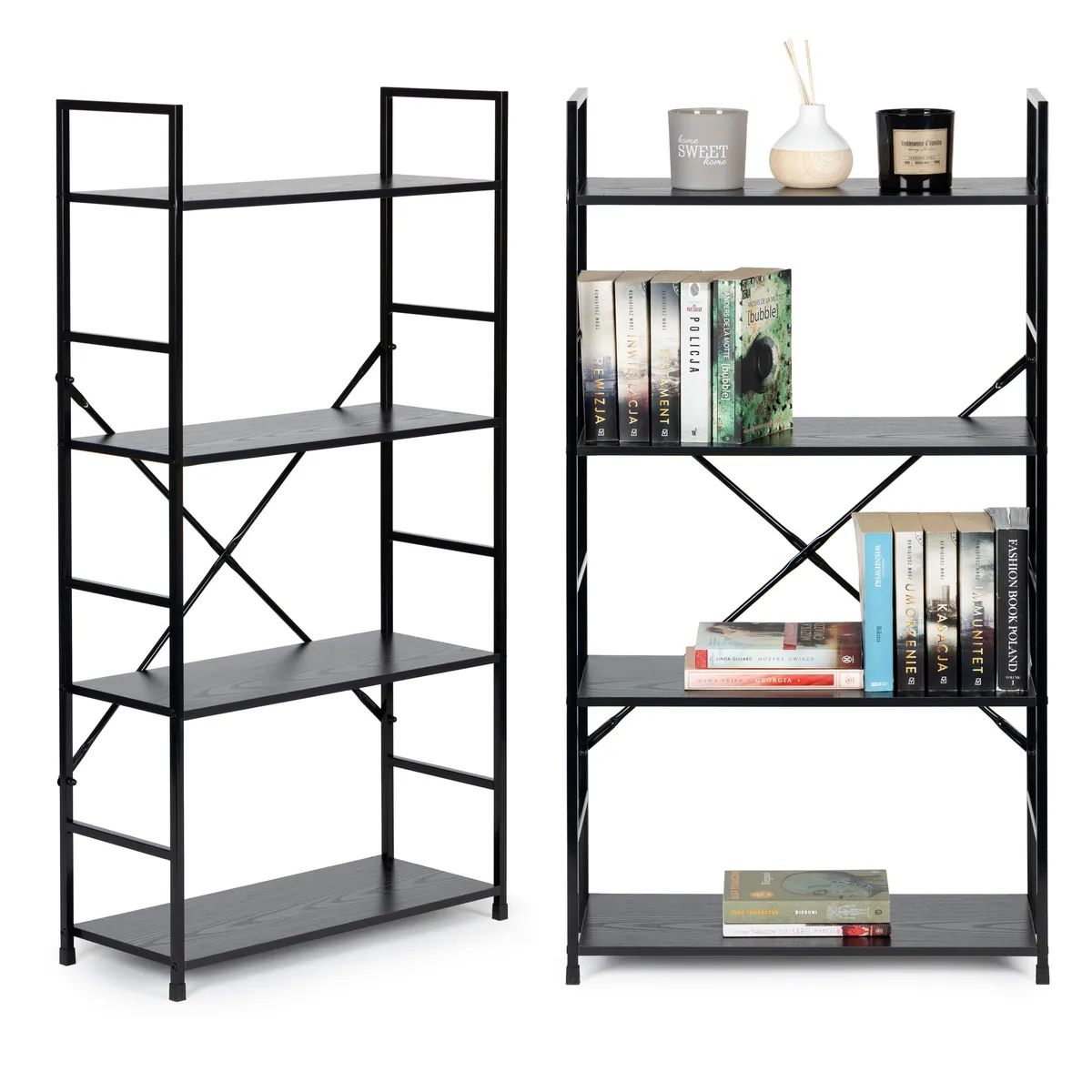 Könyvespolc, ModernHome CWJ6024112LG, 113 x 58,5 x 23,5 cm – 1. kép