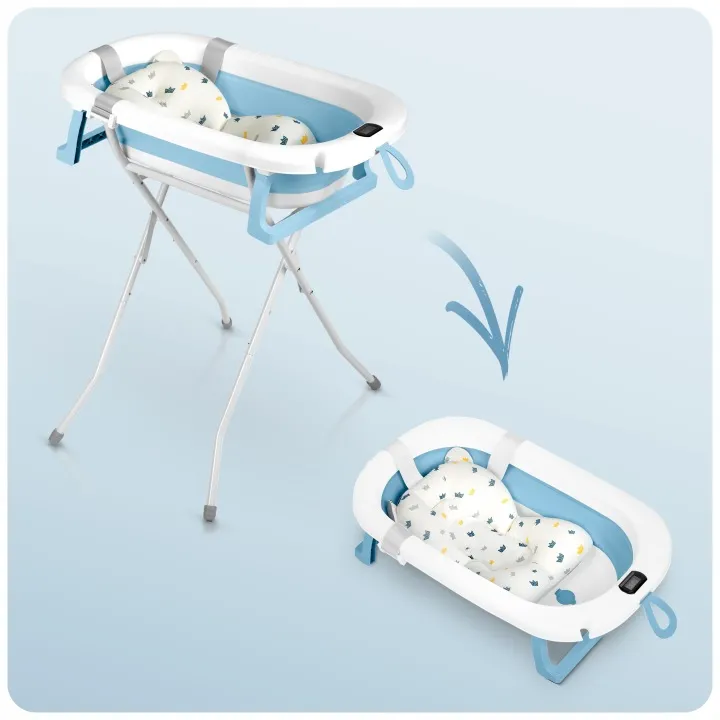 Utazó gyerekkád, Ricokids RK-287, fehér/kék – 5. kép Utazó gyerekkád, Ricokids RK-287, fehér/kék – 5. kép