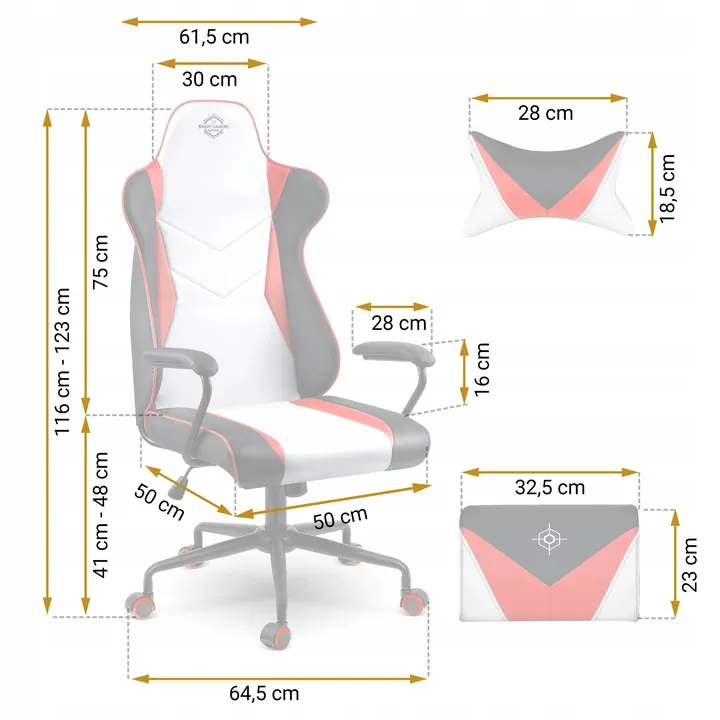 Gamer szék, Sofotel Miss Fortune, 41-48 cm ülésmagasság – 10. kép Gamer szék, Sofotel Miss Fortune, 41-48 cm ülésmagasság – 10. kép