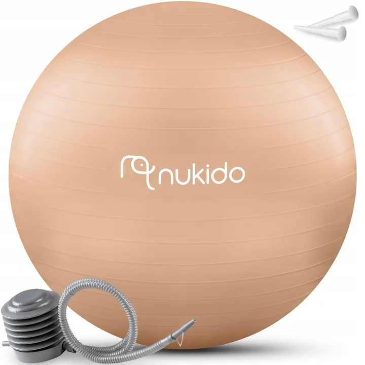 Fitnesz labda, Nukido NS-951, bézs – 2. kép