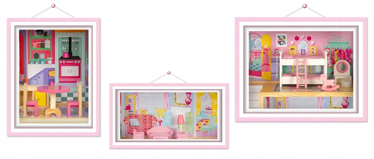 Fa babaház, Ricokids, házikó – 7. kép Fa babaház, Ricokids, házikó – 7. kép