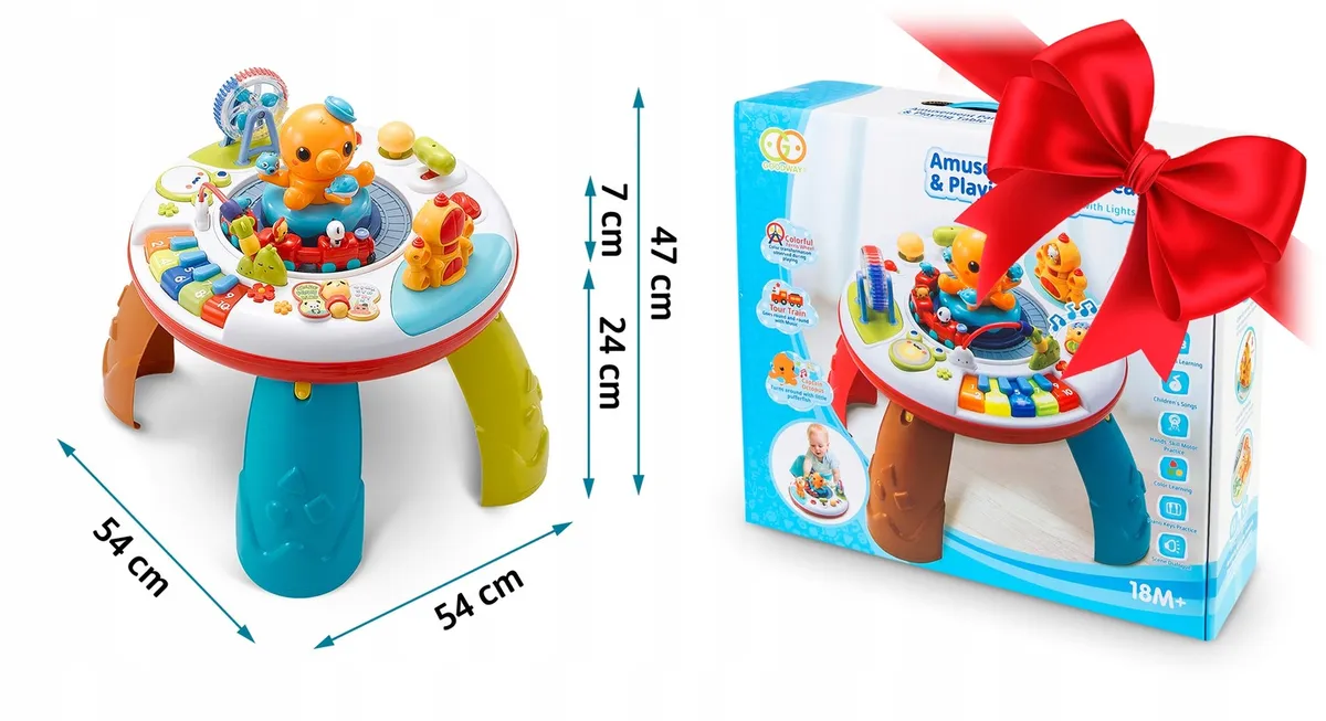 Gyerek játékasztal, Ricokids, 54 x 54 x 51 cm – 11. kép