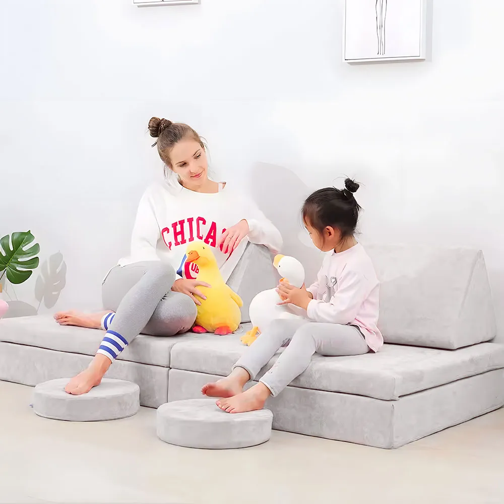 Gyerek moduláris fotel, ECOTOYS TMSRT-15, szürke – 2. kép Gyerek moduláris fotel, ECOTOYS TMSRT-15, szürke – 2. kép
