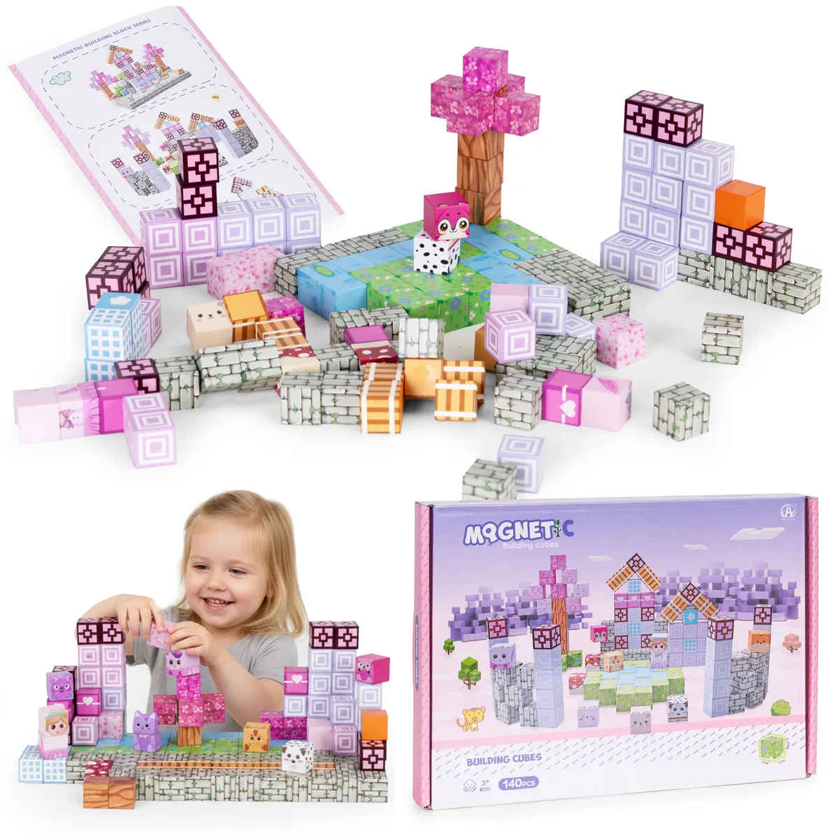 Mágneses játékkészlet, Multistore HC740663, 140 db – 1. kép Mágneses játékkészlet, Multistore HC740663, 140 db – 1. kép