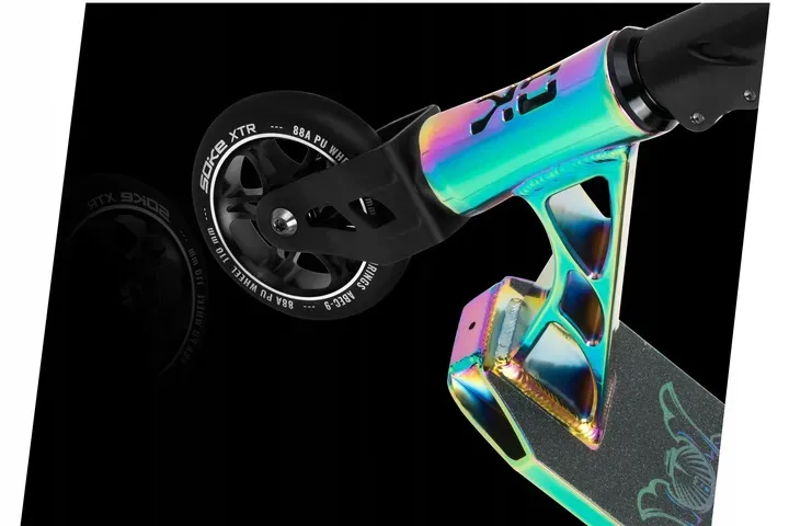 Kaszkadőr roller, SOKE XTR Street Rainbow, fekete – 5. kép