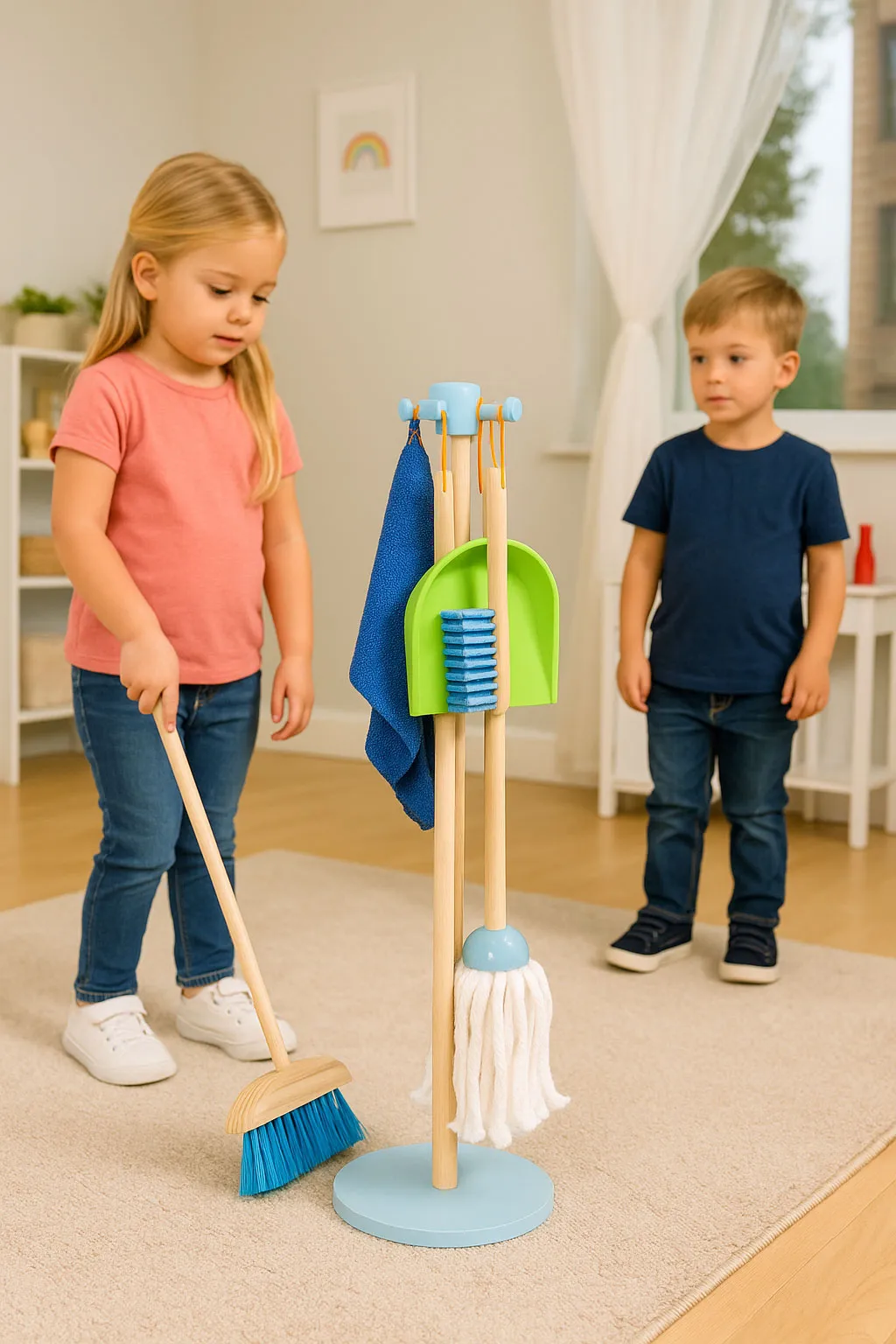 Játék takarító készlet, ECOTOYS TL844009, 7 db – 2. kép
