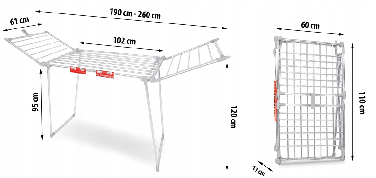 Ruhaszárító, Massido Lydia, ezüst – 9. kép Ruhaszárító, Massido Lydia, ezüst – 9. kép