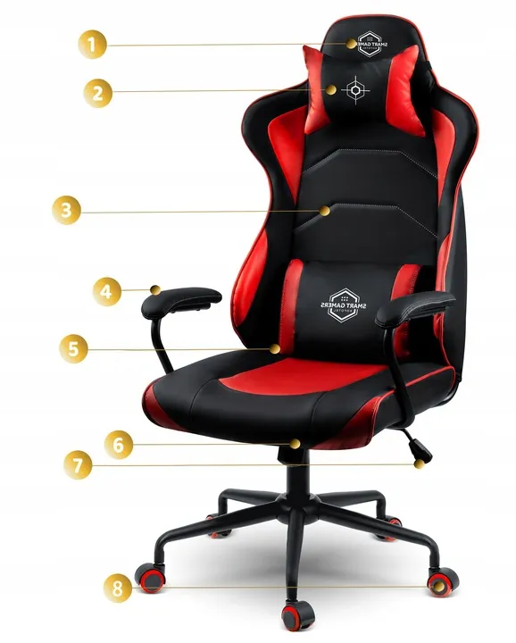 Gamer szék, Sofotel Katarina, piros – 11. kép Gamer szék, Sofotel Katarina, piros – 11. kép