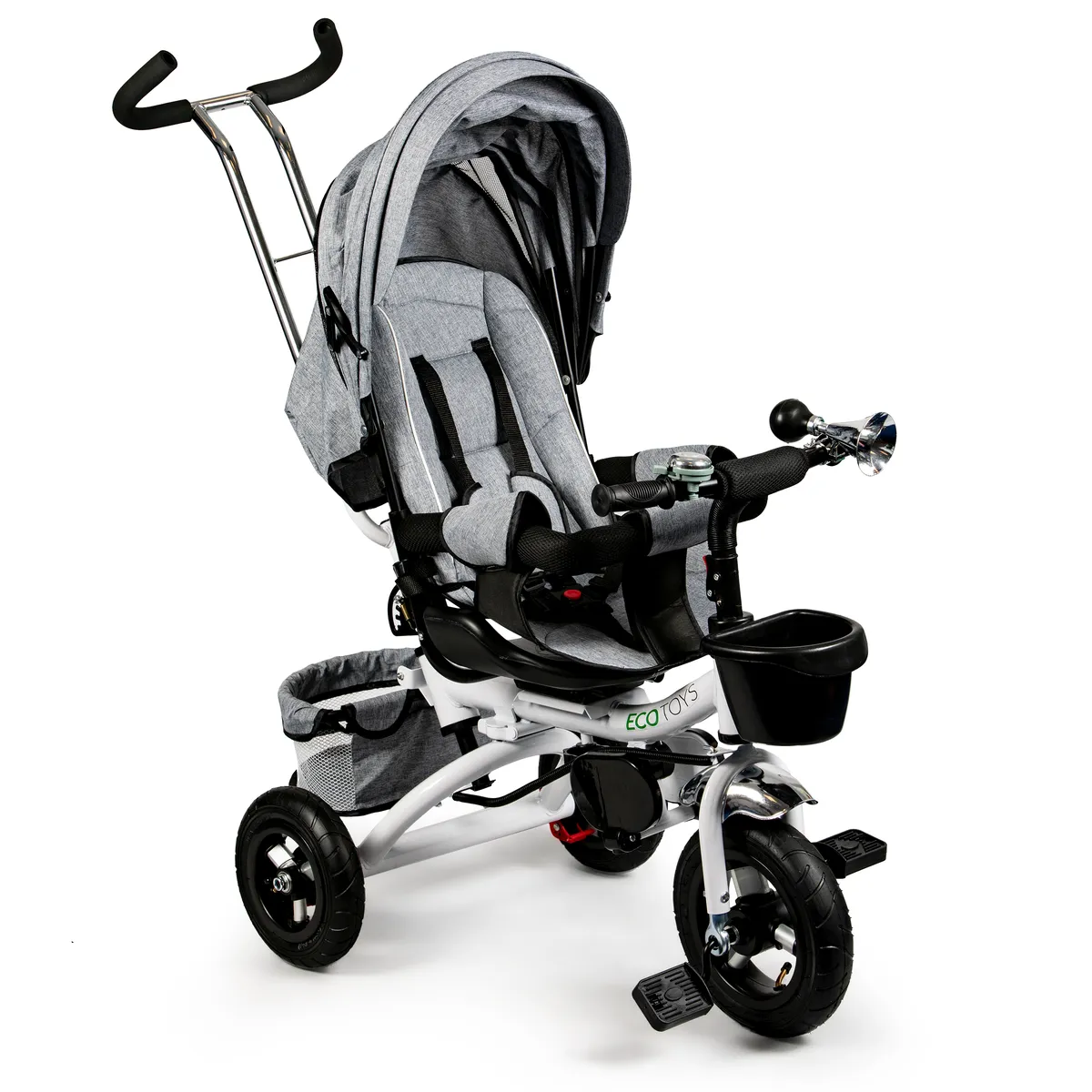 Háromkerekű tricikli, ECOTOYS JM-068-17, szürke – 1. kép Háromkerekű tricikli, ECOTOYS JM-068-17, szürke – 1. kép