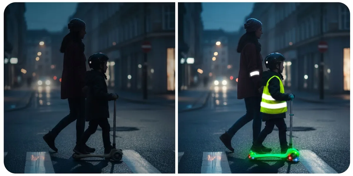 Háromkerekű roller, Ricokids Glow, türkiz – 5. kép