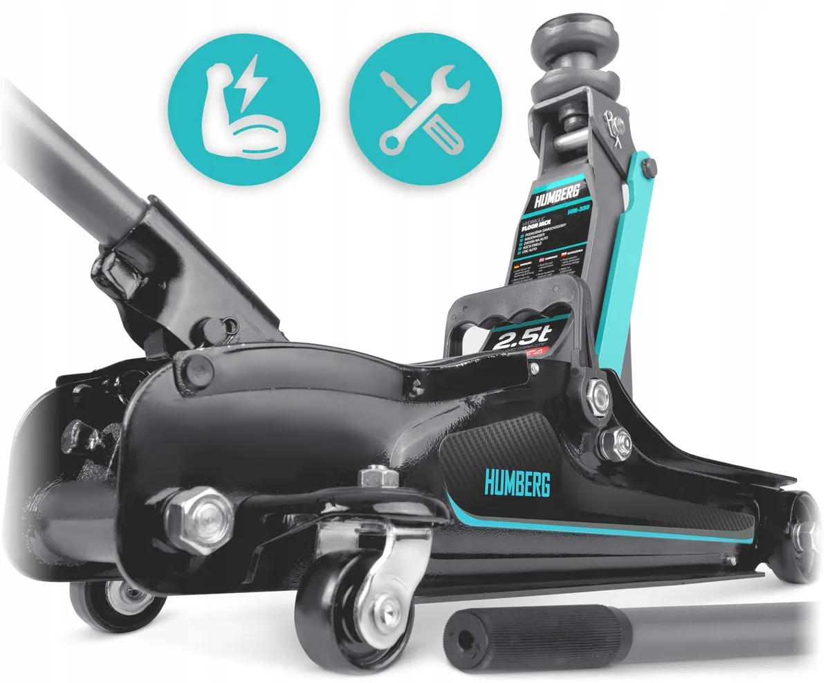 Hidraulikus emelő, Humberg HM-380, fekete/türkiz – 8. kép Hidraulikus emelő, Humberg HM-380, fekete/türkiz – 8. kép