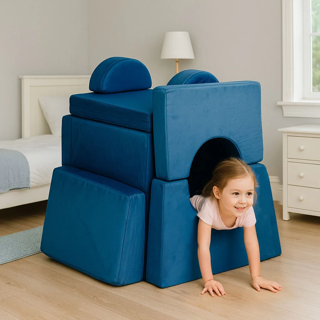 Gyerek moduláris fotel, ECOTOYS TMSRT-15-NB, kék – 2. kép