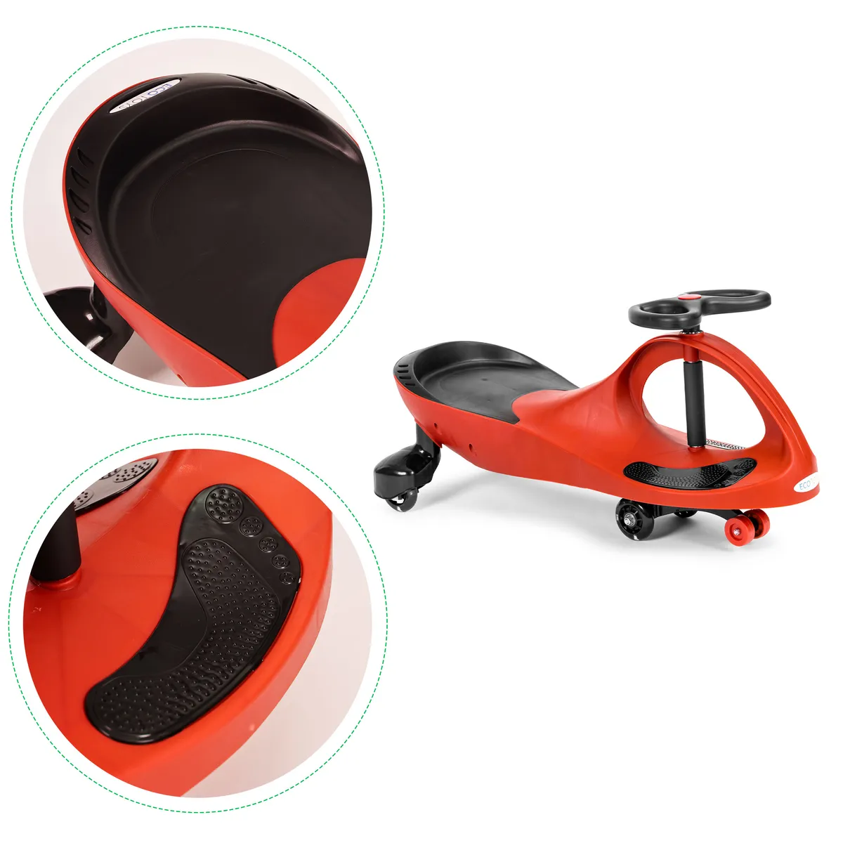 Wiggle autó, ECOTOYS YM-SW-1, piros – 3. kép