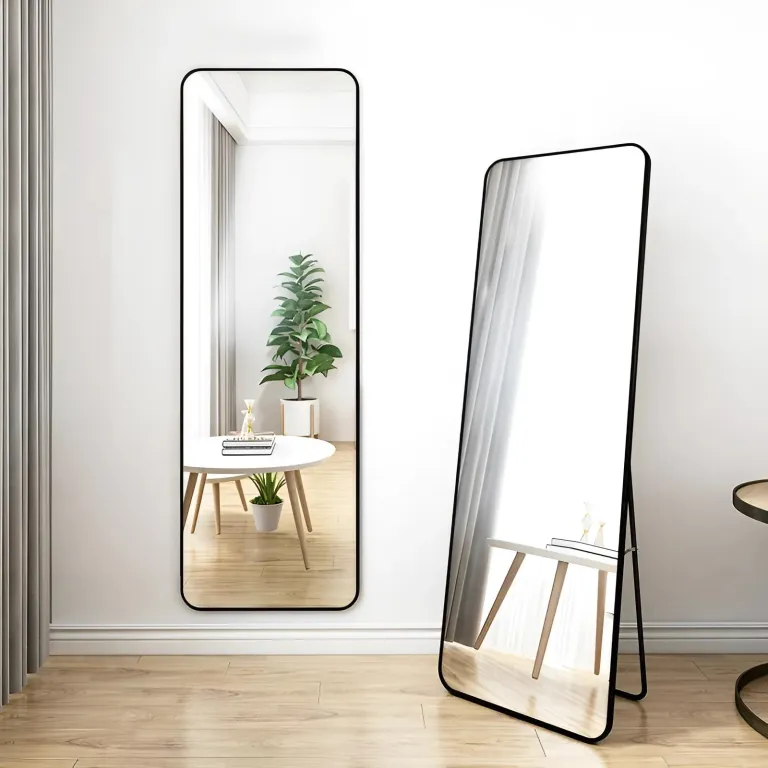 Álló tükör, ModernHome VKM-915B, fekete keret – 2. kép Álló tükör, ModernHome VKM-915B, fekete keret – 2. kép
