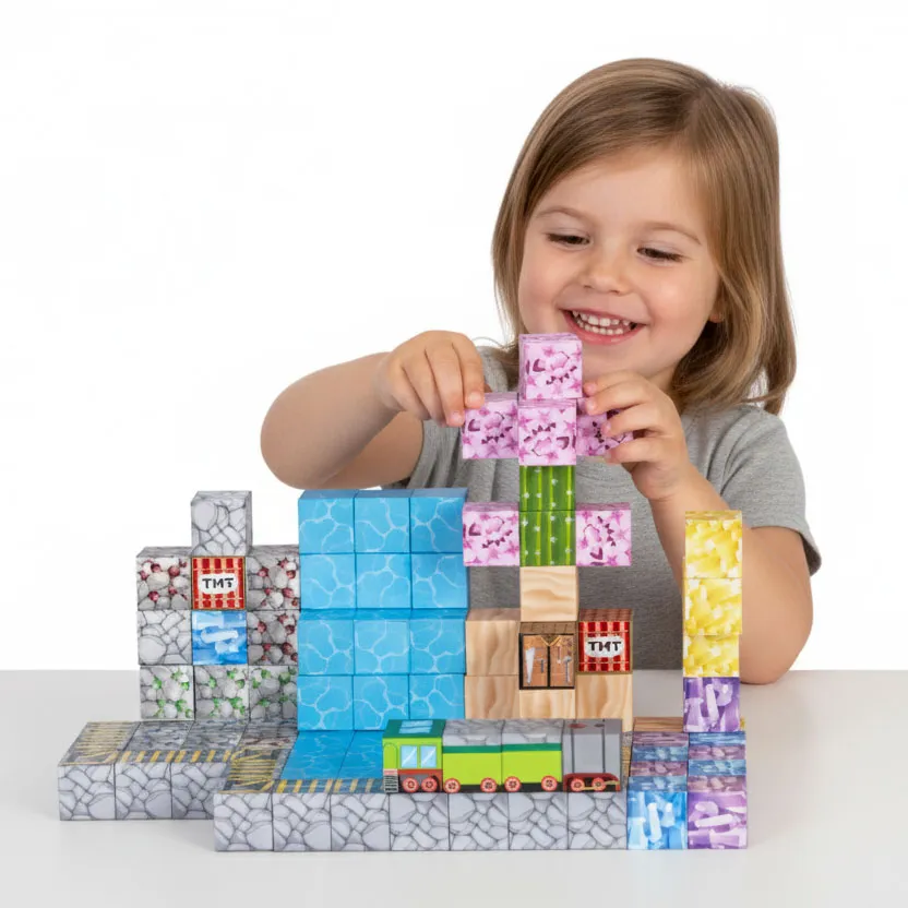 Mágneses játékkészlet, Multistore HC740659, 112 db – 3. kép Mágneses játékkészlet, Multistore HC740659, 112 db – 3. kép