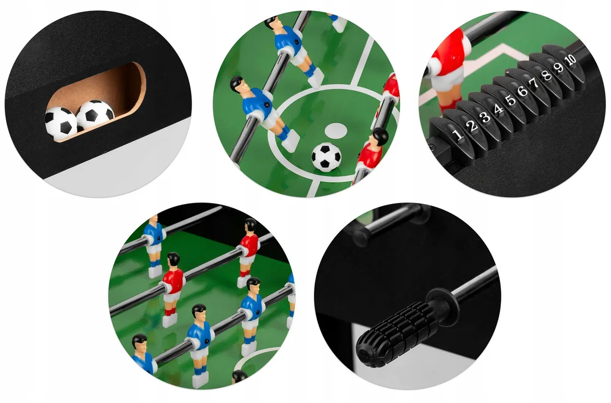 Csocsóasztal, Neo-Sport NS-805, zöld/fekete – 5. kép