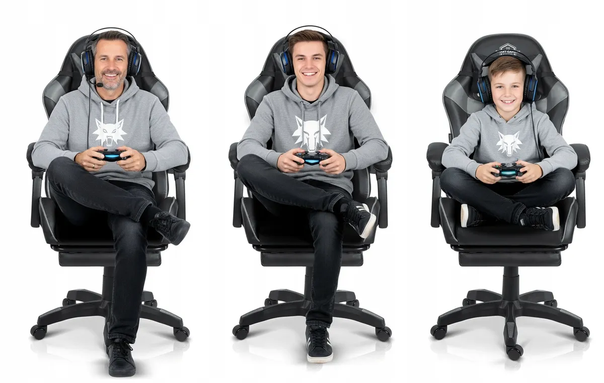 Gamer szék, Sofotel Draknor II, fekete-szürke – 11. kép