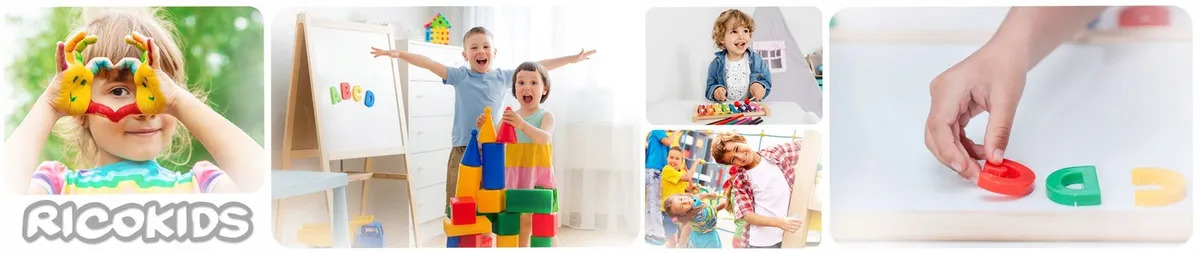 Mágneses rajztábla, Ricokids, szürke – 1. kép