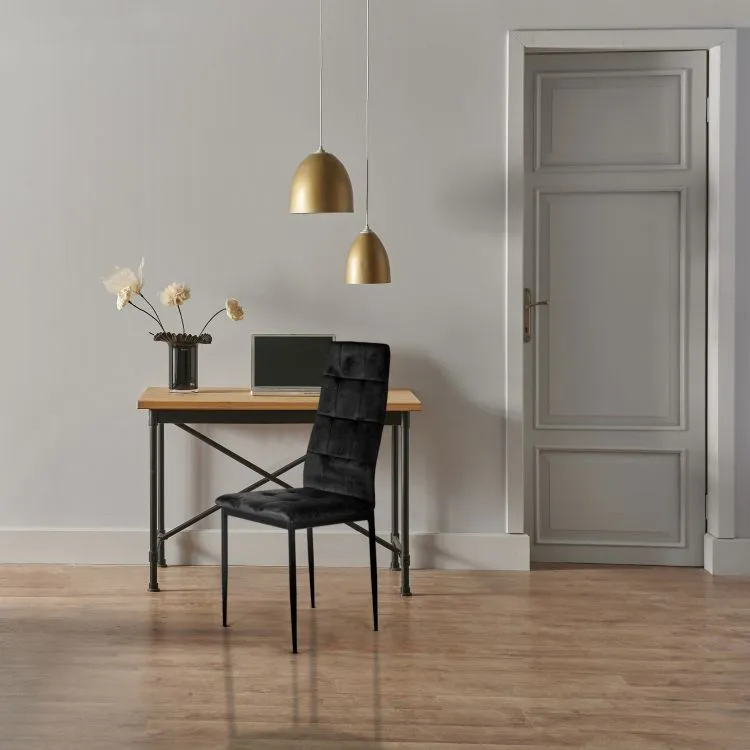 Étkezőszék szett, ModernHome F261-3KD BLACK, fekete – 11. kép Étkezőszék szett, ModernHome F261-3KD BLACK, fekete – 11. kép