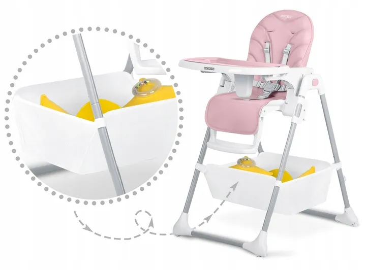 Etetőszék, Ricokids Tulo, rózsaszín – 11. kép